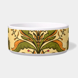 Classic floral wallpaper: stylised damask.