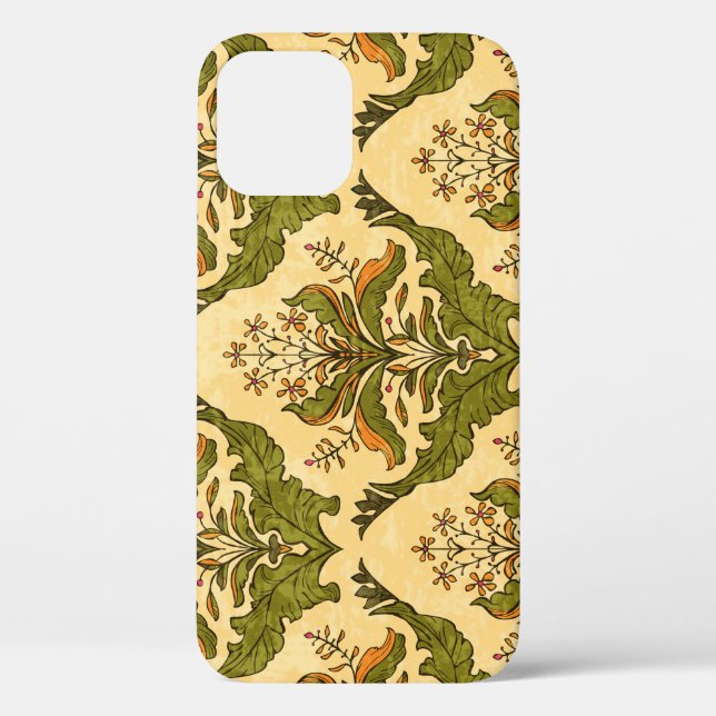 Classic floral wallpaper: stylised damask. Case-Mate iPhone case (Back)