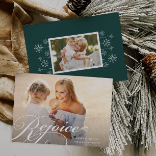 Classic Flourish Holiday Photo Card