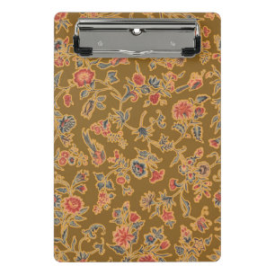 Classic Flower Chintz Pretty Soft Floral Design Mini Clipboard