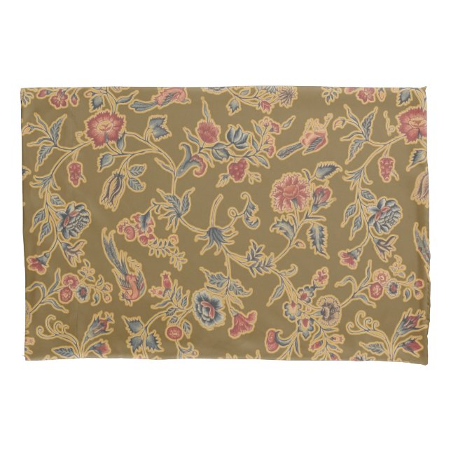 Classic Flower Chintz Pretty Soft Floral Design Pillowcase (Front)