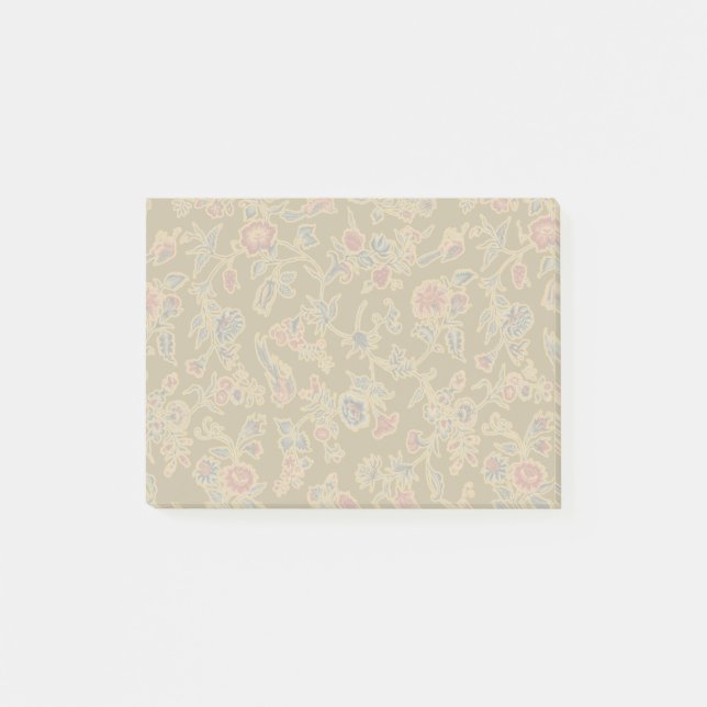 Classic Flower Chintz Pretty Soft Floral Design Post-it Notes (Front)
