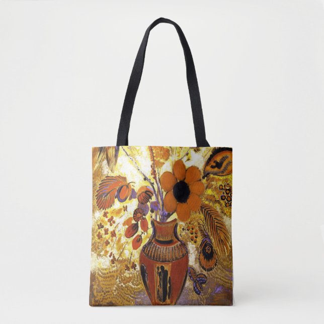 Classic Flower Pot Tote Bag (Front)