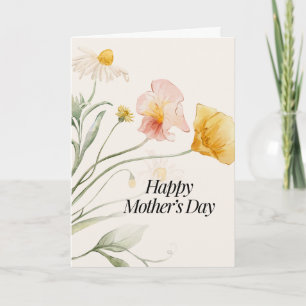 classic flowers Happy Mother's Day Card