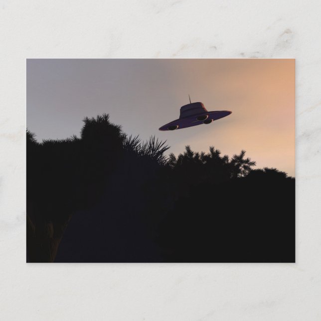 Classic Flying Saucer 2 Postcard (Front)