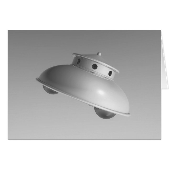 Classic Flying Saucer BW (Front Horizontal)