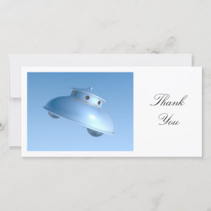 Classic Flying Saucer - Thank You Card