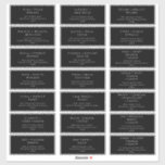 Classic Font | Black Wedding Guest Address Labels<br><div class="desc">These classic font | black wedding guest address labels are perfect for your simple black and white minimal modern boho wedding. The design features formal shabby chic typography. The look will go well with any wedding season: spring, summer, fall, or winter! Please feel free to reach out with any questions...</div>