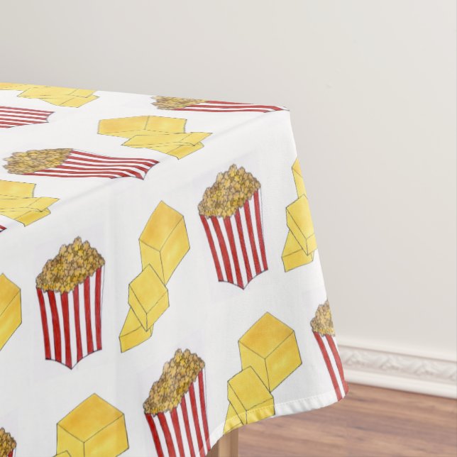 Classic Food Pairing Movie Theatre Popcorn Butter Tablecloth (In Situ)