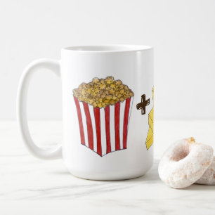 Classic Food Pairing Popcorn + Butter = Love Heart Coffee Mug