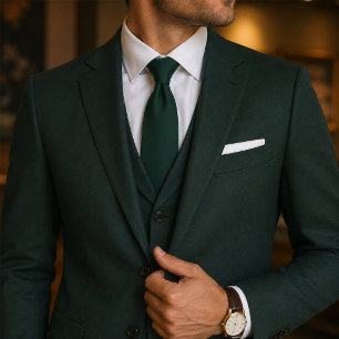 Classic Forest Green Solid Tie