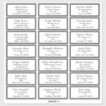 Classic Formal Black White Wedding Guest Address<br><div class="desc">This Classic Formal Black White Wedding Guest Address Sticker design sets the tone for a sophisticated and elegant event for spring, summer, fall, or winter. Timeless black and white offers polished dark and light contrasting details of chic borders and vintage styling- a curated look that can truly showcase a modern...</div>