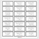 Classic Formal Black White Wedding Guest Address<br><div class="desc">This Classic Formal Black White Wedding Guest Address Sticker design sets the tone for a sophisticated and elegant event for spring, summer, fall, or winter. Timeless black and white offers polished dark and light contrasting details of chic borders and vintage styling- a curated look that can truly showcase a modern...</div>