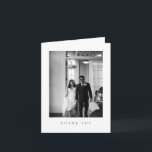 Classic Formal Wedding Photo Folded Thank You Card<br><div class="desc">Express your heartfelt gratitude in style with this elegant formal wedding thank you card. Featuring a timeless black-and-white photo layout on the front and a beautifully written message on the back, this card is designed to reflect sophistication and grace. Perfect for newlyweds who want to thank their guests with a...</div>