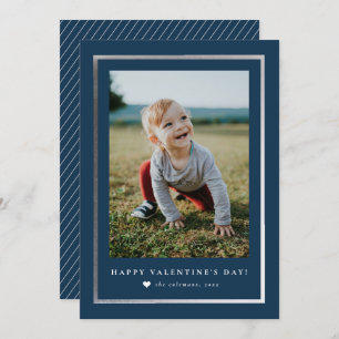 Classic Frame Portrait Photo Valentine's Day Note Card