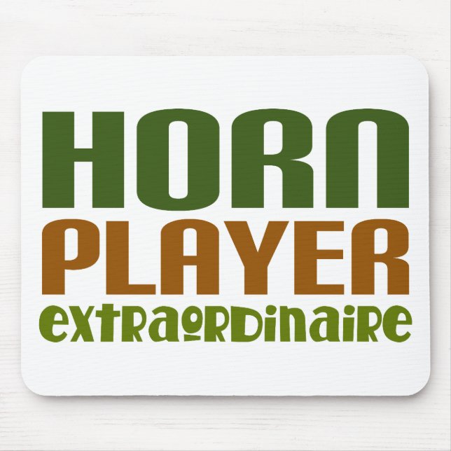 Classic French Horn extraordinaire Mouse Pad (Front)