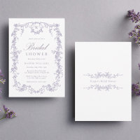 Classic French Victorian Lavender Bridal Shower