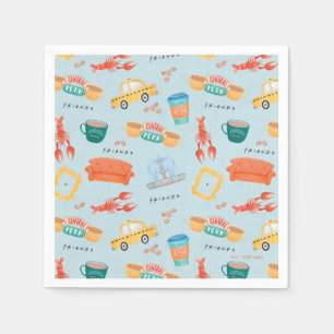 Classic FRIENDS™ Icons Pattern Napkin