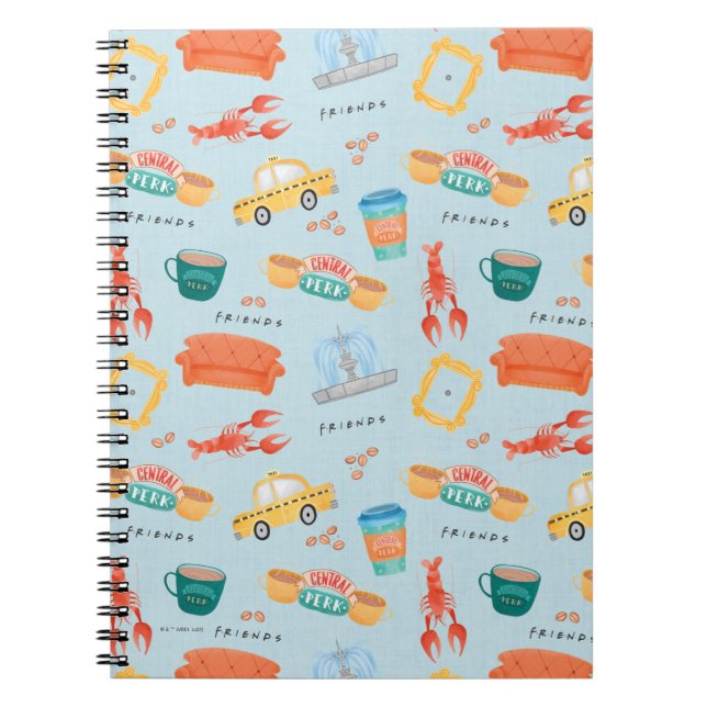 Classic FRIENDS™ Icons Pattern Notebook (Front)