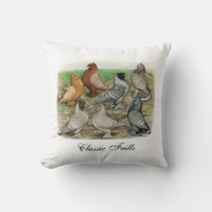 Classic Frill Pigeons Laced Blondinettes Cushion