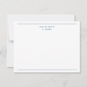 Classic From The Desk Of Navy Blue Card