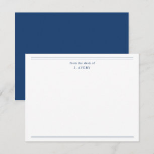 Classic From The Desk Of Navy Blue Card