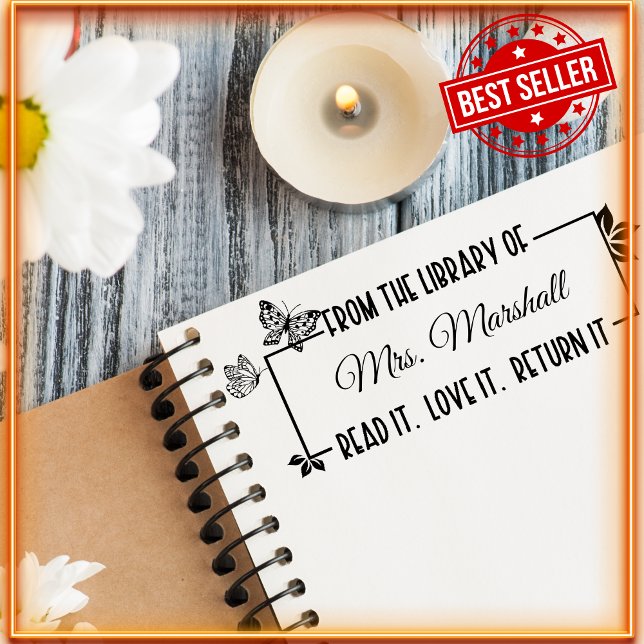 Classic "From The Library Of" Teacher Self-Inking  Stamp (Creator Uploaded)