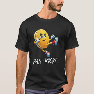 Classic Funny Pancake Pan Karate Kick Boys Girls F T-Shirt