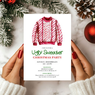 Classic Funny Ugly Sweater Party Invitation