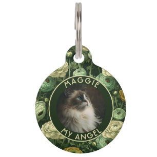 Classic Fur Dad Gift Ranunculus Flower Pet Tag