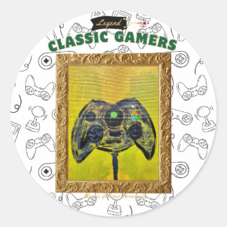 Classic Gamers Birthday Party Sick Box Label