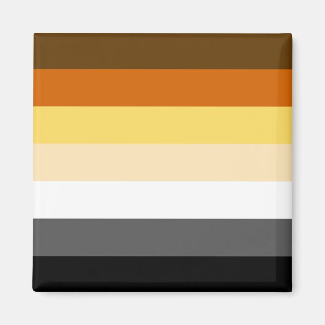 Classic Gay Bears Pride Flag Magnet (Front)