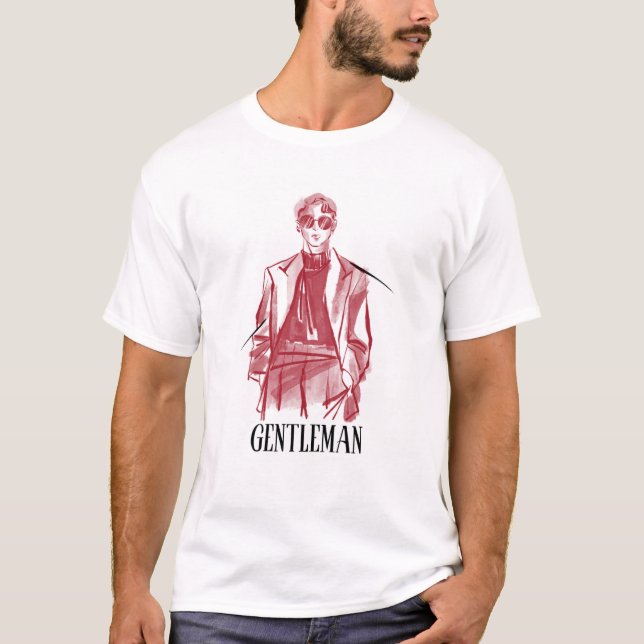 Classic Gentleman Style T-Shirt – Vintage (Front)