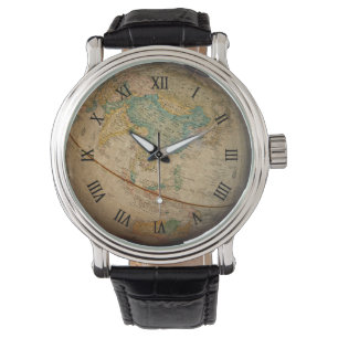 Classic Geographical Globe Artwork Watch