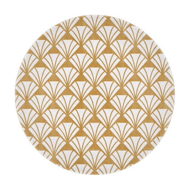 Classic Geometric: Art Deco Elegance. Cutting Board (Front)
