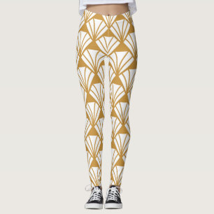 Classic Geometric: Art Deco Elegance. Leggings