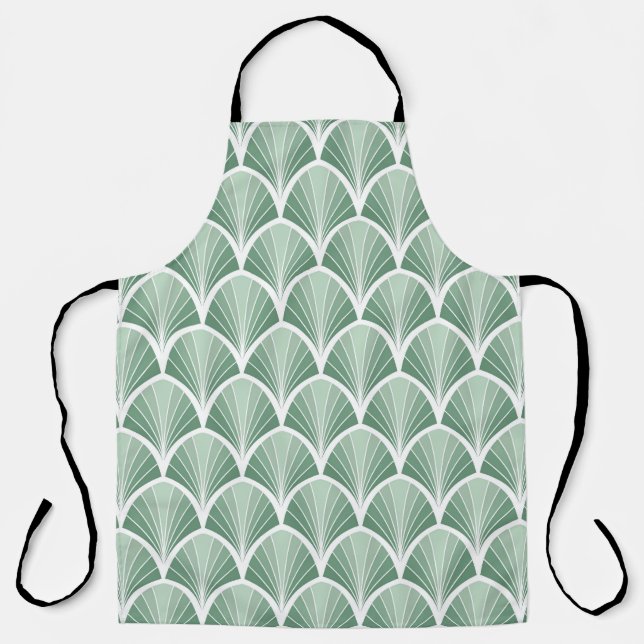 Classic Geometric: Art Deco Seamless Style Apron (Front)