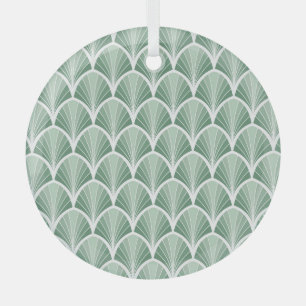 Classic Geometric: Art Deco Seamless Style Glass Tree Decoration