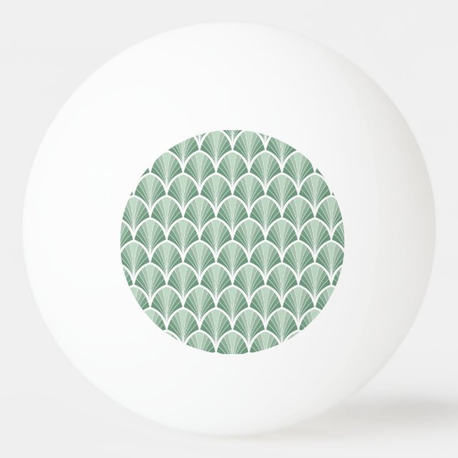 Classic Geometric: Art Deco Seamless Style Ping Pong Ball (Front)