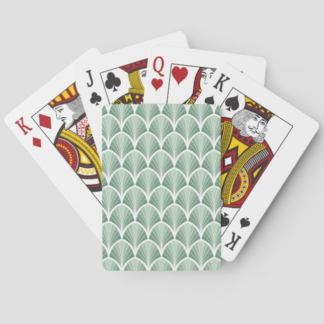 Classic Geometric: Art Deco Seamless Style Playing Cards (Back)