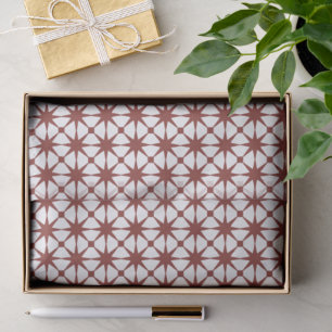 Classic Geometric Lattice & Diamond Micro-Pattern Tissue Paper