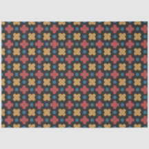 Classic Geometric Red Yellow Tissue Paper