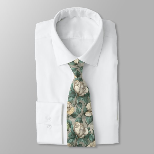 Classic Gifts For Men Gardenias Tie (Tied)