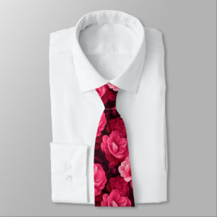 Classic Gifts For Men Rose Flower Tie