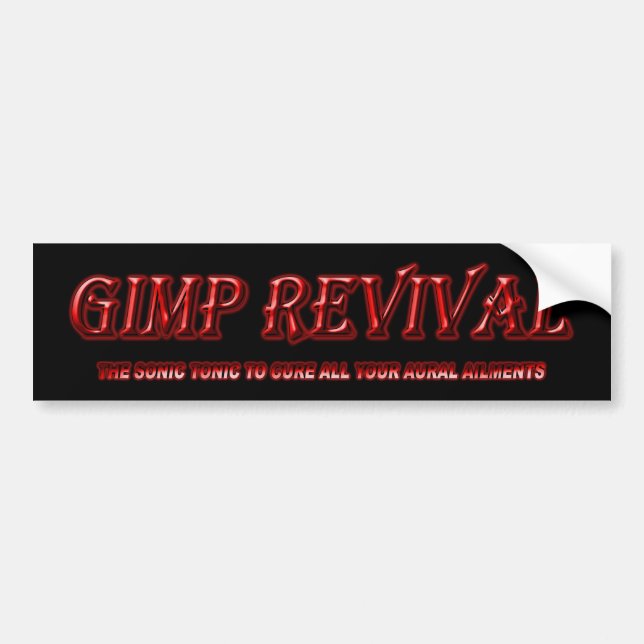 Classic Gimp Revival Bumper Sticker (Front)