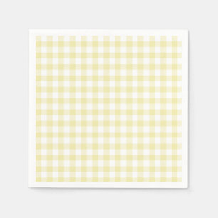 Classic Gingham Butter Yellow Napkin