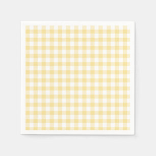 Classic Gingham Canary Yellow Napkin