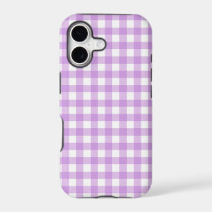 Classic Gingham Check Plaid Pattern Lilac