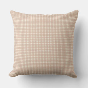 Classic Gingham Checks Dusty Blush Pink Baby Girl  Cushion