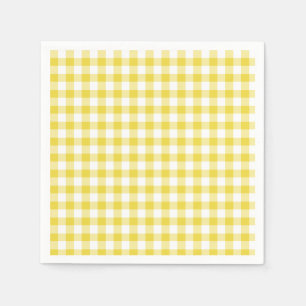 Classic Gingham Golden Yellow Napkin
